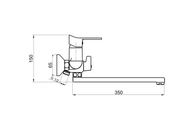Смеситель для ванны РМС SL137-006E