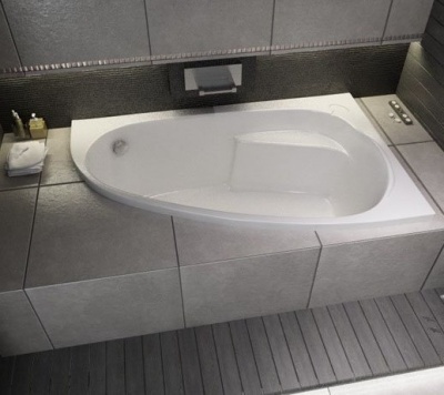 Ванна ассиметричная Cersanit Joanna 160x95 правая с ножками