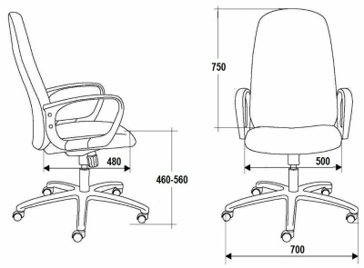 Кресло Евростиль Бюджет ультра кз (черный)