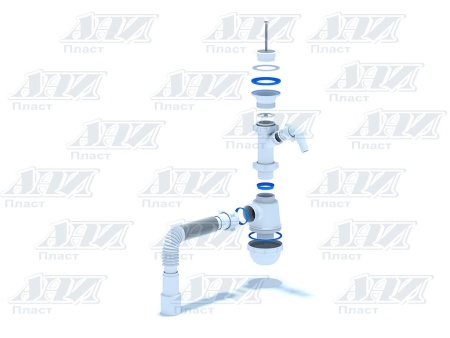 Сифон для мойки Ани Пласт Грот A1015