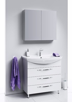 Тумба напольная AQWELLA Аллегро Т8/3 с умывальником Стиль 850 Agr.01.08/3