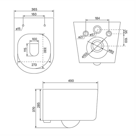 Инсталляция Profix с унитазом Iddis Stone. Акция Образец