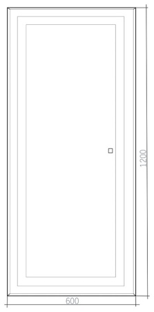 Зеркало Silver Mirrors Лира 600х1200 (сенсорный выключатель) гор/верт ФР-00002160