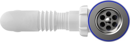 Сифон для умывальника Aquant Standart, белый S2015-35-MR