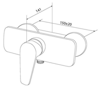 Смеситель для душа AM.PM Inspire F5020000. Распродажа