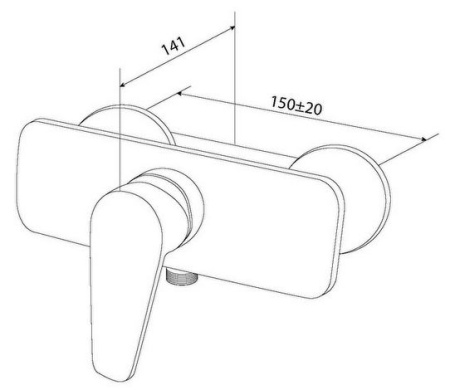 Смеситель для душа AM.PM Inspire F5020000. Распродажа