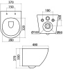 Инсталляция Iddis Profix с подвесным унитазом Blanco и белой кнопкой Uniglass 001 (PRO0000i32+UNG01WCi77+BLARDSEi25)