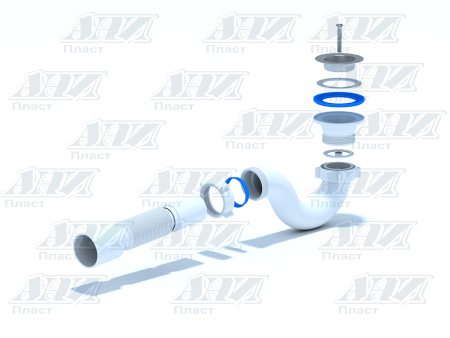 Сифон для душевого поддона Ани Пласт 1/2 E115