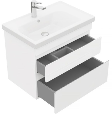Тумба подвесная Laparet Sargas 70 с умывальником Cerastyle Frame 70 белый глянец (LS-WCAB-70-01+VB015K42U00) Тумба подвесная Laparet Sargas 70 с умывальником Cerastyle Frame 70 белый глянец (LS-WCAB-70-01+VB015K42U00)
