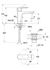 Смеситель для раковины однорычажный клик клак Cersanit Wisla 63055