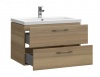 Тумба с умывальником подвесная Cersanit LARA 70 с умывальником COMO 70 орех A63415