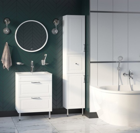 Тумба с умывальником Iddis Oxford OXF80W0i95K, белая