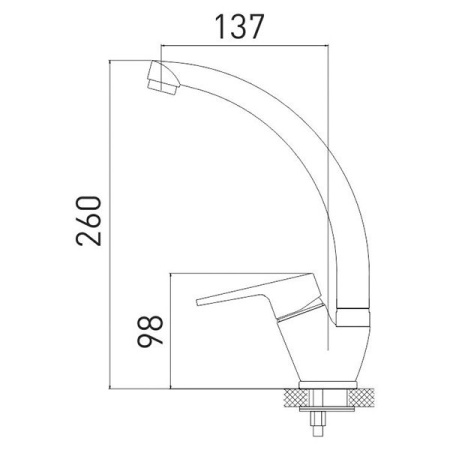 Смеситель для кухни Gross Aqua Delta 3205268С-A02