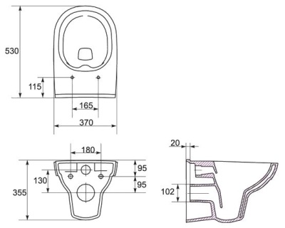 Унитаз подвесной Cersanit City CLEAN ON 011. Акция