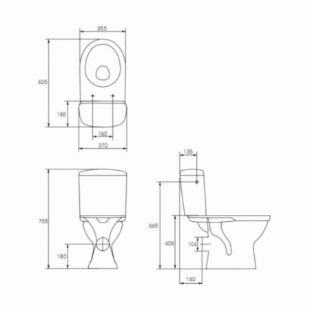 Унитаз-компакт Cersanit Merida 010 425