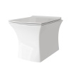 Унитаз подвесной Grossman GR-4461S безободковый с крышкой duroplast, soft-close, белый