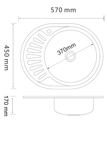 Кухонная мойка PMC MG8-5745OVR