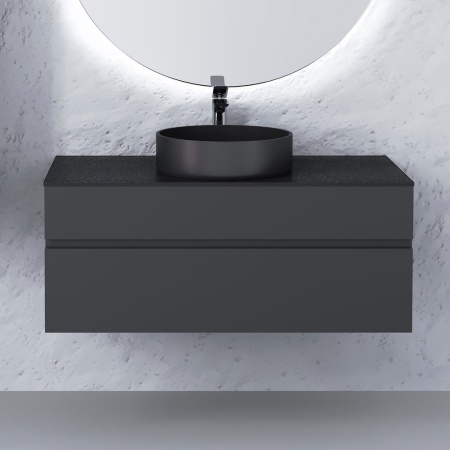 Тумба подвесная Raval Decent 100 антрацит Dec.01.100/A/RL. Образец. Распродажа