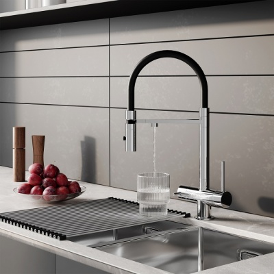 Смеситель для кухни с фильтром и гибким изливом Iddis Ace, хром ACESBFFi05.Распродажа Образец