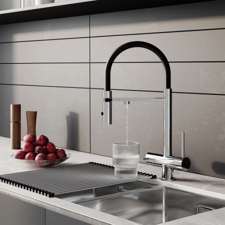 Смеситель для кухни с фильтром и гибким изливом Iddis Ace, хром ACESBFFi05.Распродажа Образец