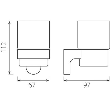 Стакан одинарный Ferro Audrey AD03. Распродажа
