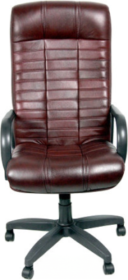 Кресло Евростиль Атлант стандарт кожа люкс бордовый 6030Y10B