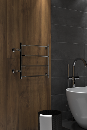 Полотенцесушитель Indigo Roof б/п (н.р.1") 60/50 м/о 50 бок.подкл. (к-2, Полиров.) LRSW60-50-б/п-50. Акция