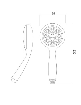 Лейка для душа PMC LE18