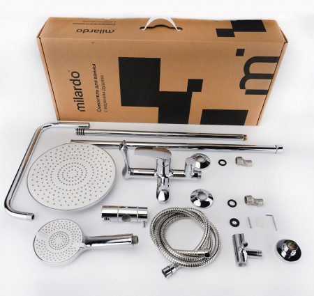 Душевая система Milardo Rora, хром RORSB4FM06