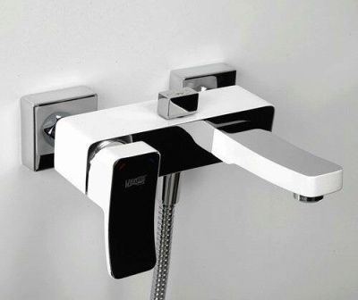 Смеситель для ванны с коротким изливом Wasserkraft Aller 1061 White