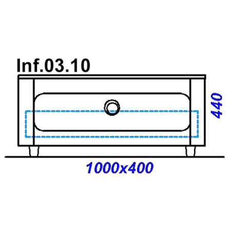 Тумба напольная AQWELLA Инфинити Н10 Inf.03.10, белая