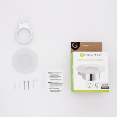 Мыльница настенная стеклянная Gross Aqua Delta GA18039