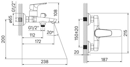 Смеситель для ванны с лейкой и шлангом Iddis Zodiac ZODSB02i02. Акция. Распродажа Образец