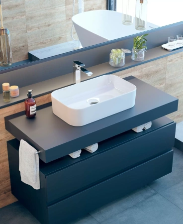 Умывальник накладной Sanita Luxe Infinity Slim 60 INF60SLWB01S, белый