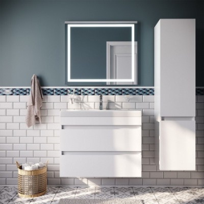 Комплект: тумба  Iddis Zodiac 80 см и зеркало Стив 800х680. Акция