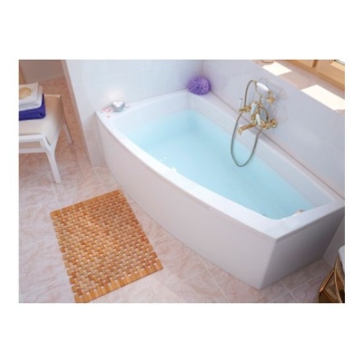 Ванна акриловая левая с ножками без панели Cersanit LORENA белая 150х90 S301-084