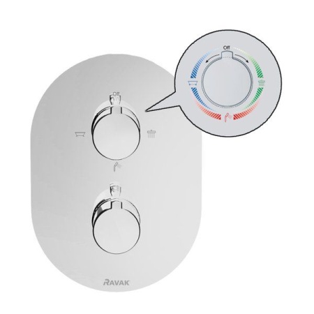 Смеситель термостатический скрытого монтажа для R-box multi Ravak CR 067.00