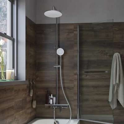 Смеситель для ванны с верхним душем Iddis Shelfy SHESB3Bi06. Распродажа Образец