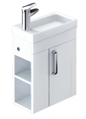 Тумба подвесная 40 см с умывальником Iddis Torr TOR40W1i95K. Образец. Акция