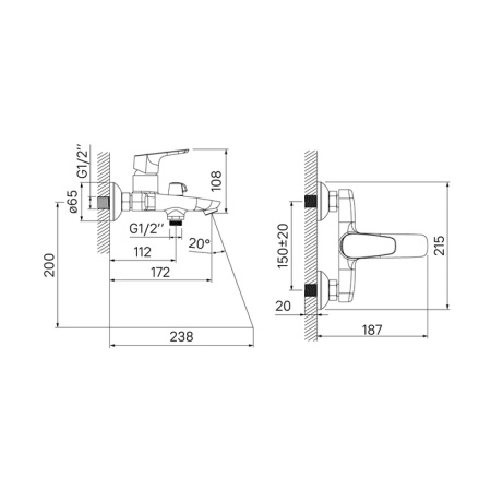 Комплект смесителя для ванны и раковины Iddis Zodiac