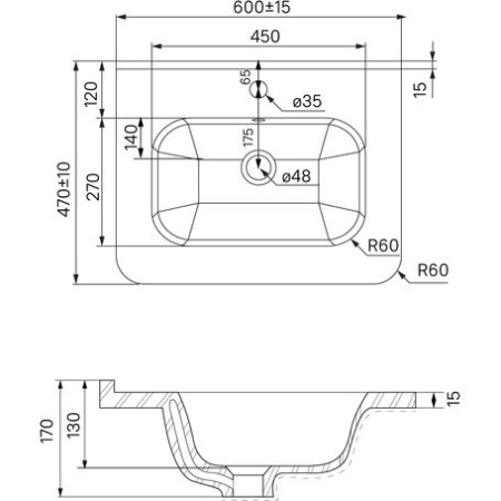 Тумба с умывальником Iddis Edifice 60 см напольная, белая EDI60WFi95K