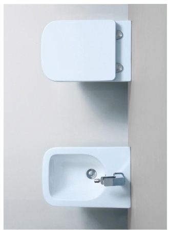 Унитаз подвесной Grossman GR-4441S безободковый с крышкой duroplast, soft-close, белый