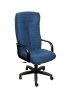 Кресло Евростиль Пилот стандарт (синий, флок)