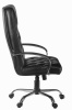 Кресло Евростиль Премьер хром кожа люкс черный