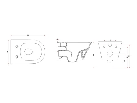Унитаз подвесной Lucco Avva 53 с крышкой