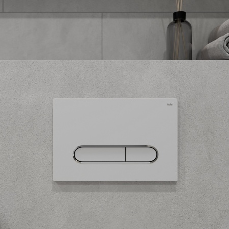 Клавиша смыва универсальная IDDIS, белая UNI01WCi77