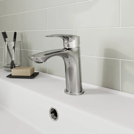 Смеситель для умывальника цельнолитой Milardo Rora, хром RORSB00M01