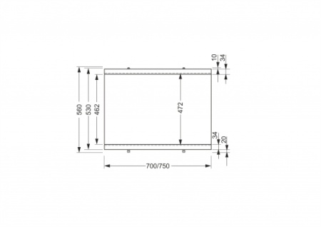 Панель для ванны боковая Cersanit 75 UNIVERSAL TYPE 3 ультра белый
