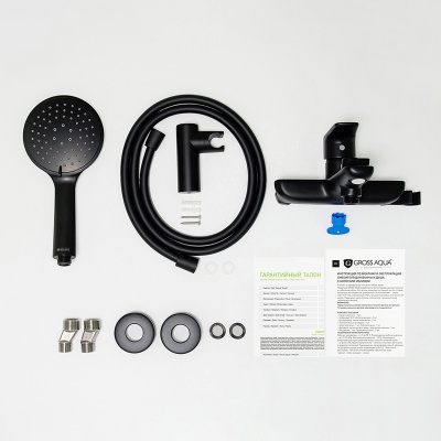 Смеситель для ванны/душа с коротким изливом Gross Aqua Evo черный 2155297MB. Образец. Распродажа