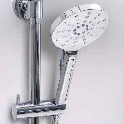 Душевой комплект с термостатическим смесителем Wassercraft Thermo, хром A18801